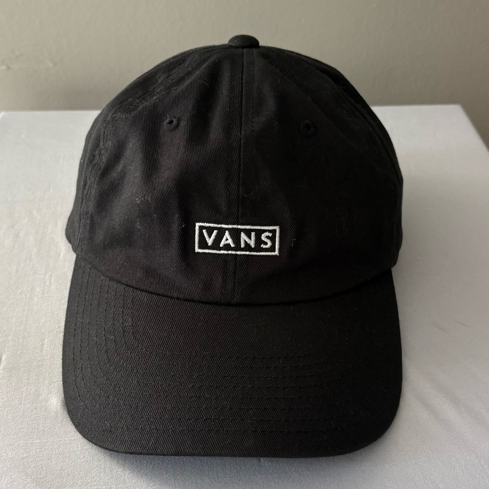 Vans Black Embroidered Logo Dad Hat